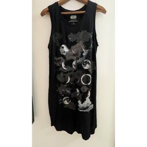 Rock & Republic Star Wars Dark Side Moon Cellestial lunar whimsy goth Shift Sz S